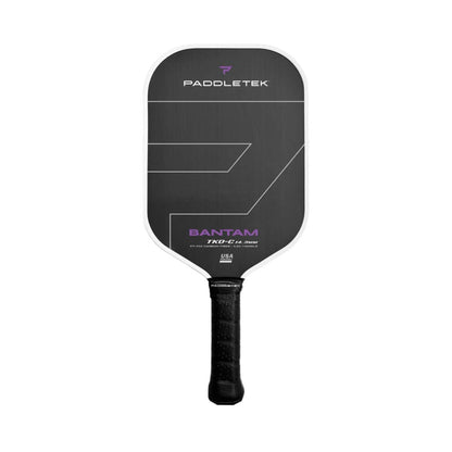 Paddletek Bantam TKO-C 14,3 mm Pickleball Paddle in schwarz – PT-700 RAW Karbonfaser-Oberfläche, 14,3 mm Bantam Polypropylen-Honeycomb-Kern, 16,5" Länge, 7,5" Breite, mittellanger Griff (5,25") – ideal für fortgeschrittene Spieler